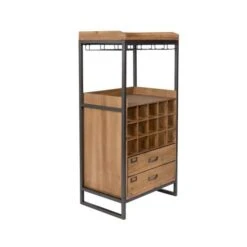 Armoire Bar à Vin Vintage Bois Clair -Meubles Soldes Boutique 0c4a162d3b05439da2acc40bea9cb3af