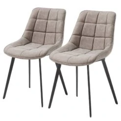 Chaises Capitonnées Kellia (lot De 2) -Meubles Soldes Boutique 1000216165 200623 13434200046 IMAGE P000000001000216165