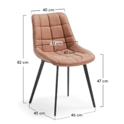 Chaises Capitonnées Kellia (lot De 2) -Meubles Soldes Boutique 1000216186 200623 13461600193 SKETCH DETAILS P000000001000216186 sketch