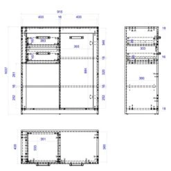 Commode Buzan IV 13 Commode Buzan IV -Meubles Soldes Boutique 1000223918 210202 14162700005 SKETCH DETAILS P000000001000223918 sketch
