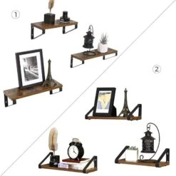 Tablettes Murales Crossville (lot De 3) 10 Tablettes Murales Crossville (lot De 3) -Meubles Soldes Boutique 1000226206 200922 17390300130 DETAILS P000000001000226206