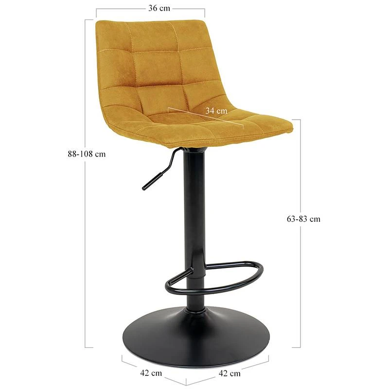 Chaises De Bar Bazian (lot De 2) 6 Chaises De Bar Bazian (lot De 2) – Image 6