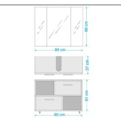 Salle De Bain Mooca IV (2 éléments) -Meubles Soldes Boutique 1000261335 210527 16311000009 SKETCH DETAILS P000000001000261335 sketch