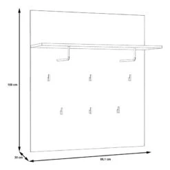 Porte-manteau Mural Egan -Meubles Soldes Boutique 1000270209 210609 06153700011 SKETCH DETAILS P000000001000270209 sketch