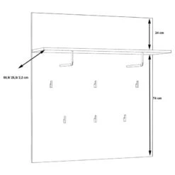 Porte-manteau Mural Egan -Meubles Soldes Boutique 1000270209 210609 06153700012 SKETCH DETAILS P000000001000270209 sketch