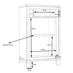 Commode Egan III 10 Commode Egan III -Meubles Soldes Boutique 1000270212 210609 06153800028 SKETCH DETAILS P000000001000270212 sketch