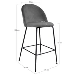 Chaises De Bar Maxou II (lot De 2) -Meubles Soldes Boutique 1000299401 211012 134455000558 SKETCH DETAILS P000000001000299401 sketch