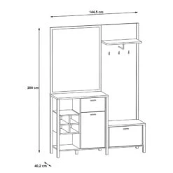 Porte-manteau Compact Kasala 14 Porte-manteau Compact Kasala -Meubles Soldes Boutique 1000364896 220722 500 SKETCH DETAILS P000000001000364896 sketch