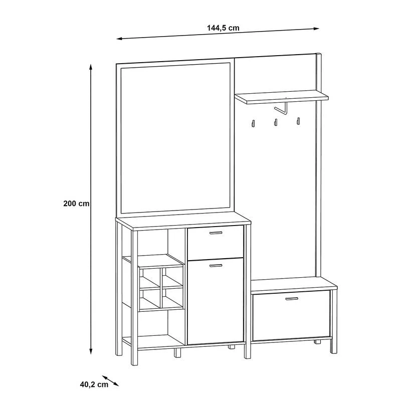 Porte-manteau Compact Kasala 7 Porte-manteau Compact Kasala – Image 7