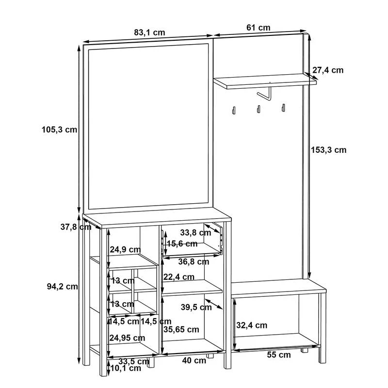 Porte-manteau Compact Kasala 8 Porte-manteau Compact Kasala – Image 8