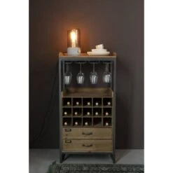 Armoire Bar à Vin Vintage Bois Clair -Meubles Soldes Boutique e49df2164ab541d1ac04655d6f59be19