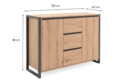 Buffet Industriel 2 Portes Denver -Meubles Soldes Boutique f594e49f90b0400da59081fc147d9578