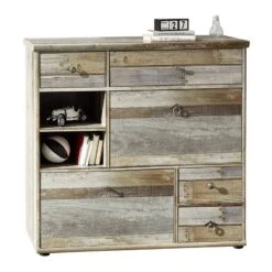 Ensemble De Vestibule Tapara (5 éléments 13 Ensemble De Vestibule Tapara (5 éléments -Meubles Soldes Boutique garderoben set tapara i 5 teilig braun grau 4383100