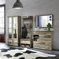 Ensemble De Vestibule Tapara (5 éléments 12 Ensemble De Vestibule Tapara (5 éléments -Meubles Soldes Boutique garderoben set tapara i 5 teilig braun grau 4383112 1