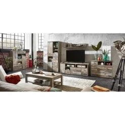 Armoire Tapara -Meubles Soldes Boutique hochkommode tapara i braun grau 4383764